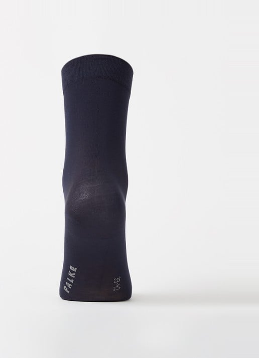 Falke Cotton Touch sokken in 3-pack - voorkant 2 donkerblauw