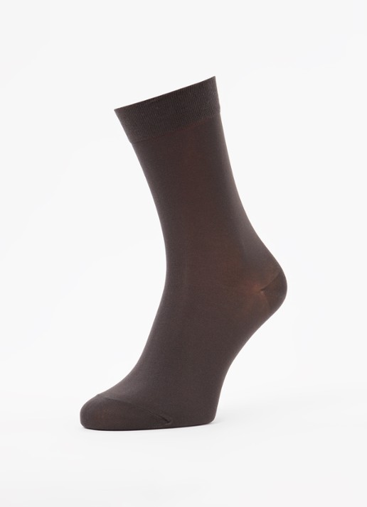 Falke Cotton Touch sokken met logo - detail 3 antraciet