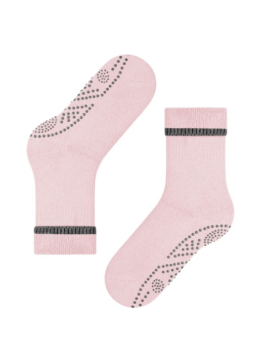 Falke Cuddle Pads sokken in wolblend met anti-slip - detail 2 lichtroze