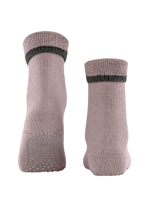 Falke Cuddle Pads sokken in wolblend met anti-slip - detail 3 taupe