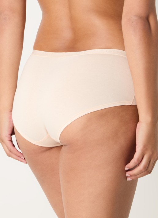 Falke Daily Comfort hipster met logoband in 2-pack - achterkant 3 donkerbeige