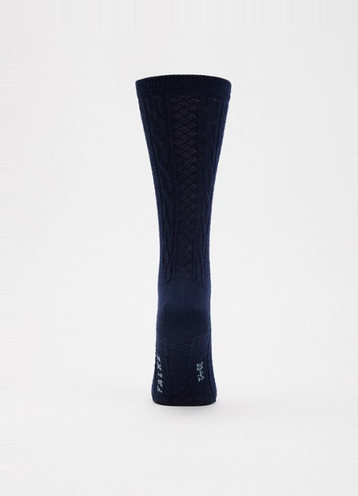 Falke Declivity sokken in wolblend - voorkant 3 donkerblauw