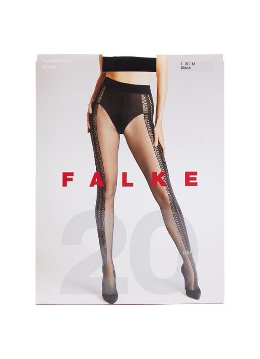 Falke Grace panty in 20 denier - voorkant 2 zwart