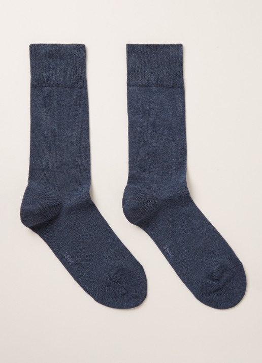 Falke Happy sokken in 2-pack - voorkant 2 donkerblauw