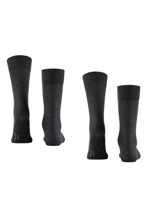 Falke Happy sokken in 2-pack - detail 3 antraciet