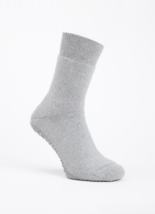 Falke Homepads huissokken in wolblend met anti-slip