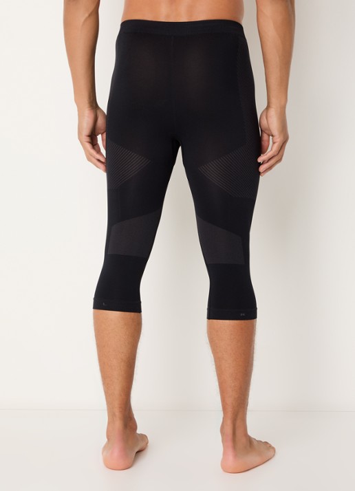 Falke Legging met logo - achterkant 3 zwart