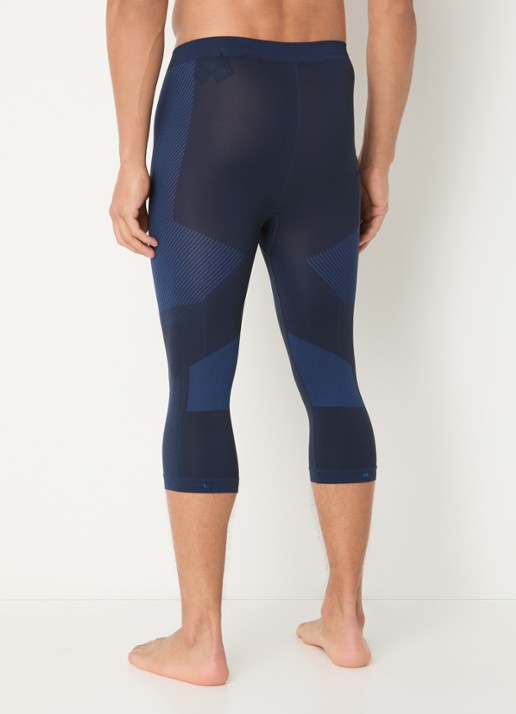 Falke Legging met logo - achterkant 3 donkerblauw