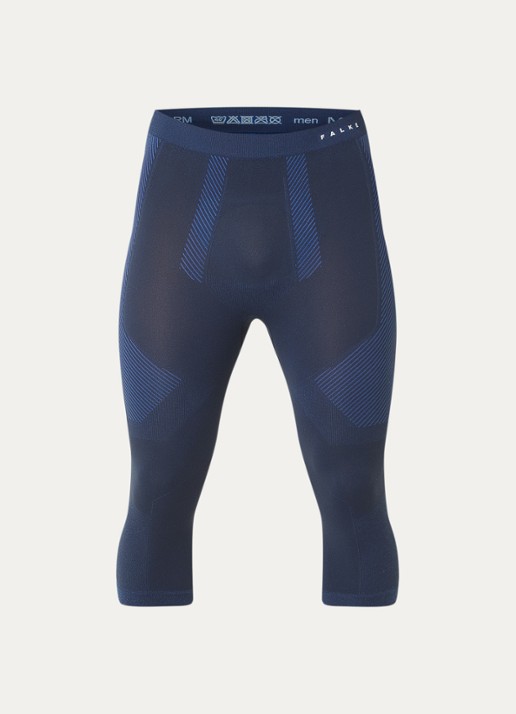 Falke Legging met logo - voorkant donkerblauw