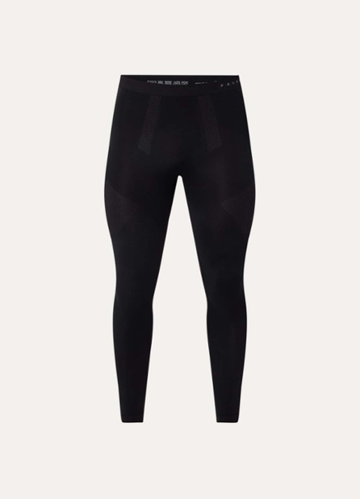 Falke Legging met logo - voorkant zwart