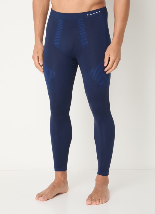 Falke Legging met logo - detail 4 donkerblauw