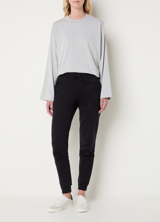 Falke Longsleeve met ronde hals - voorkant 2 grijs