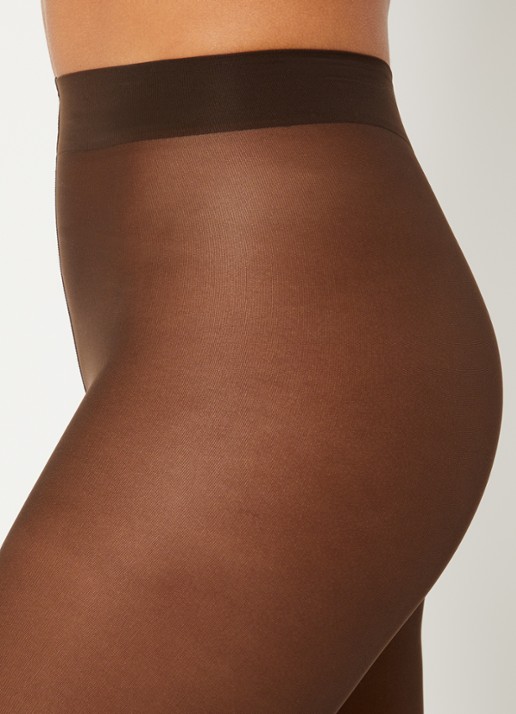 Falke Matte Deluxe panty in 30 denier - detail 2 bruin