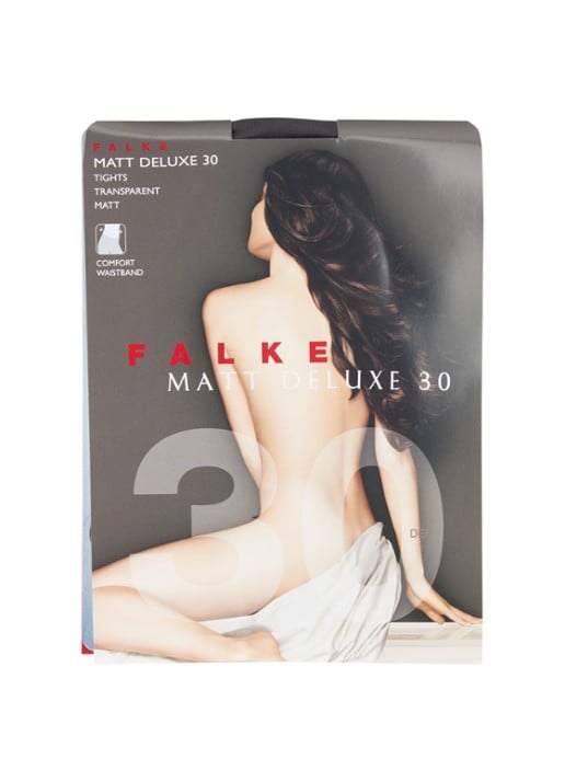 Falke Panty in 30 denier - voorkant 2 zwart