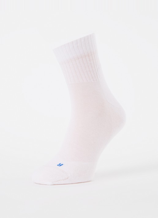 Falke Run Rib sportsokken met logo - detail wit