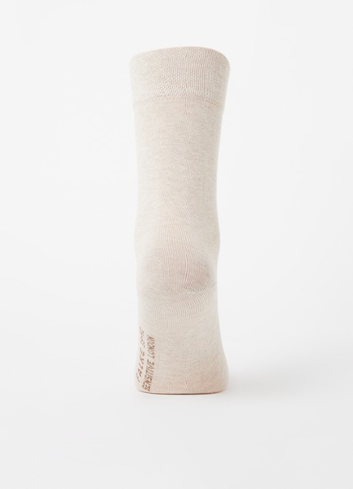 Falke Sensitive London sokken in katoenblend - voorkant 3 beige