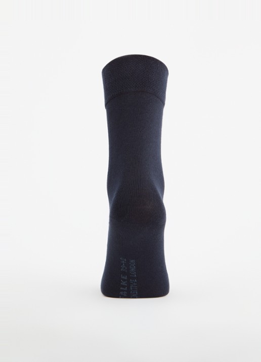 Falke Sensitive London sokken in katoenblend - voorkant 2 donkerblauw