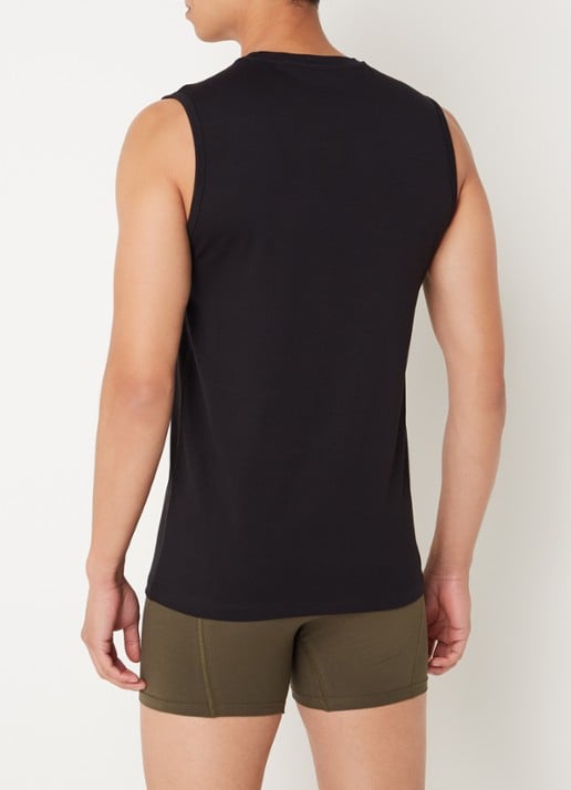 Falke Singlet in 2-pack - achterkant 3 zwart