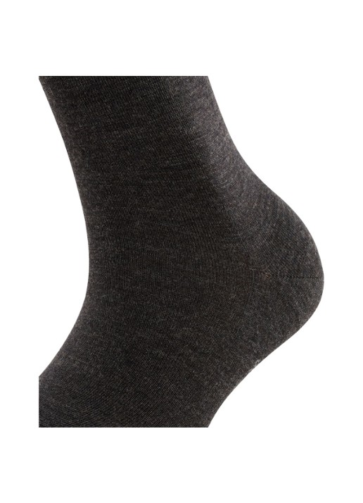 Falke Sofmerino sokken - detail 3 antraciet