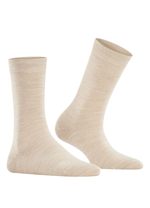 Falke Sofmerino sokken - voorkant 6 beige