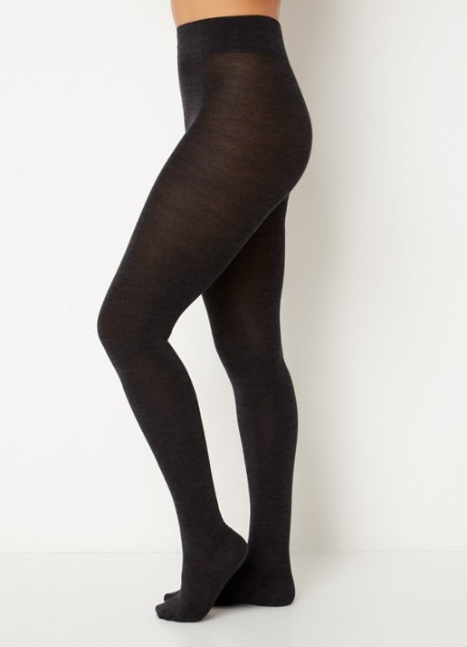 Falke Soft Merino maillot in wolblend - voorkant 2 antraciet