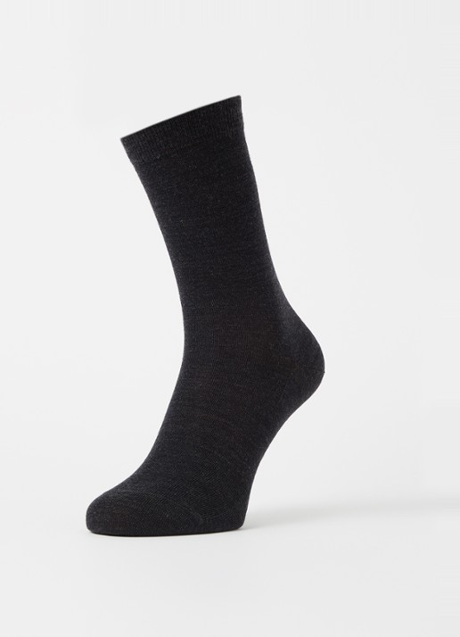 Falke Soft Merino sokken in wolblend in 2-pack  - detail 3 antraciet