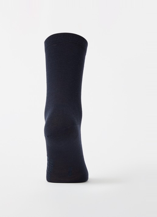 Falke Soft Merino sokken in wolblend in 2-pack  - voorkant 2 aubergine