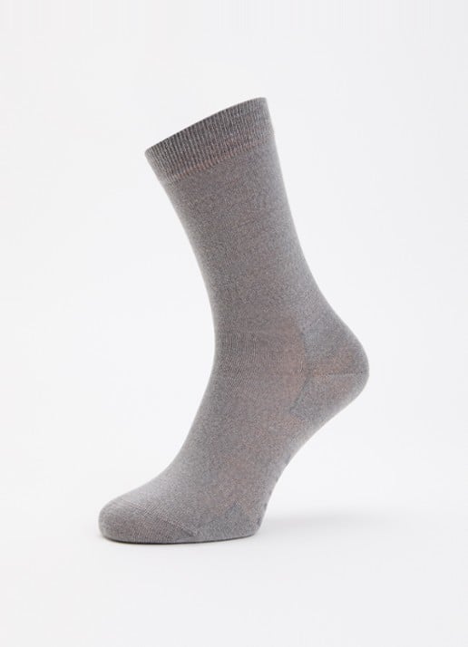 Falke Sokken in wolblend - detail grijs