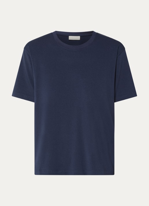 Falke T-shirt met ronde hals - voorkant 2 blauw
