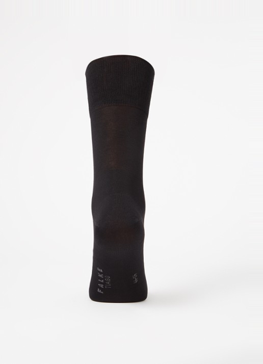 Falke Tiago sokken in  katoenblend in 3-pack - voorkant 2 zwart