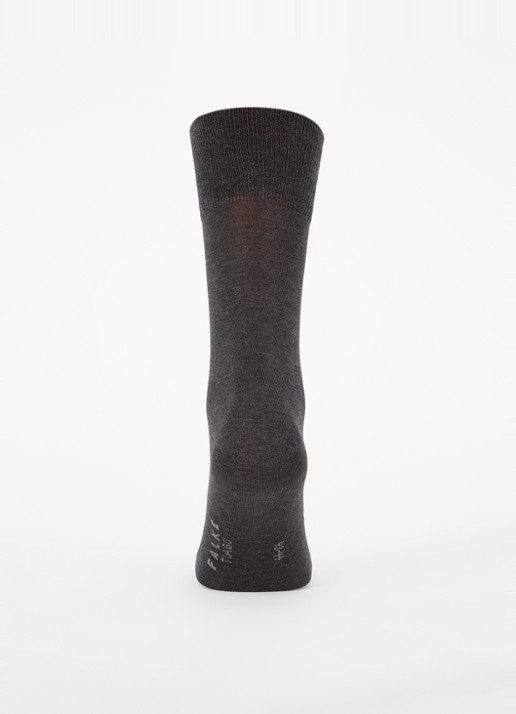 Falke Tiago sokken in  katoenblend in 3-pack - voorkant 2 antraciet