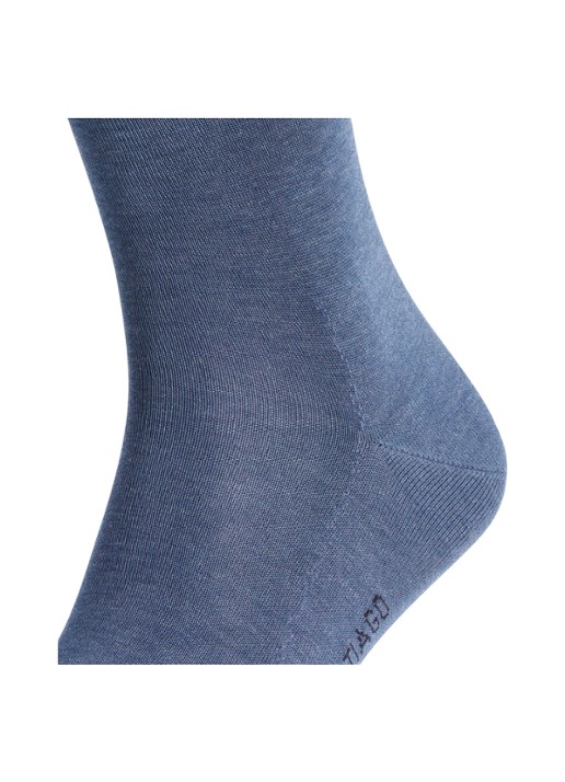 Falke Tiago sokken in uni met anti-slip - detail 4 middenblauw