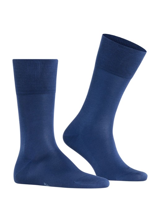 Falke Tiago sokken in uni met anti-slip - voorkant 7 blauw