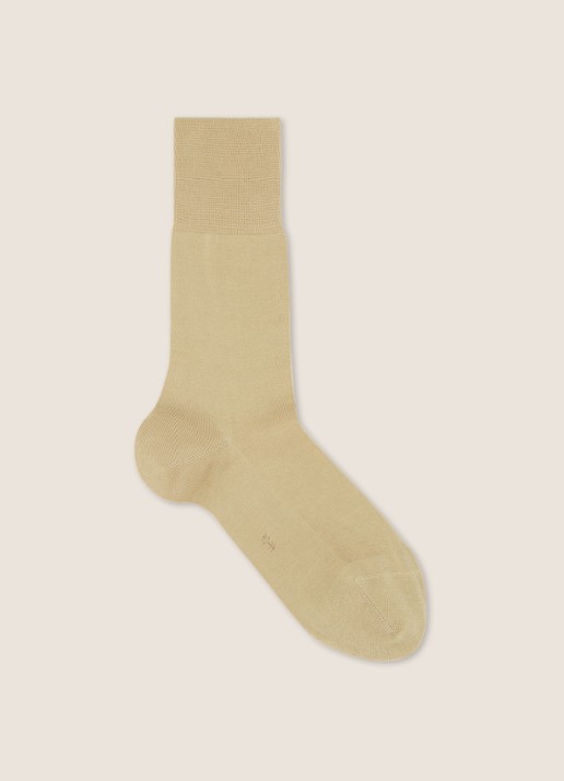 Falke Tiago sokken met anti-slip onderzijde - voorkant 2 beige