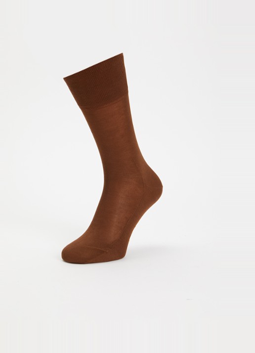 Falke Tiago sokken - detail 3 cognac