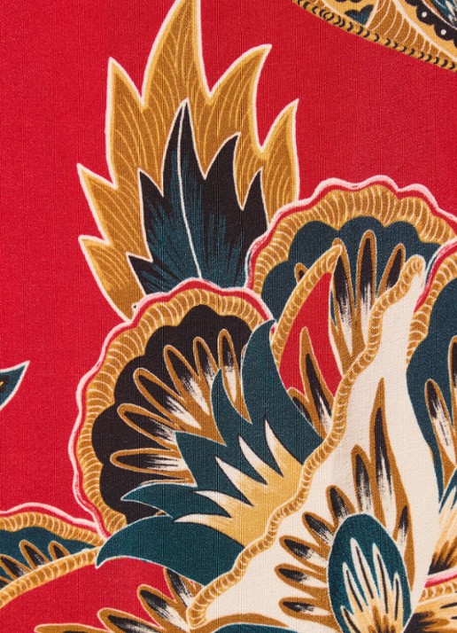 Farm Rio Blouse met bloemenprint - detail 5 rood
