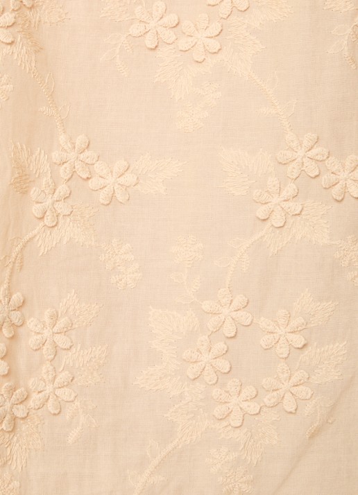 Farm Rio Blouse met borduring en ballonmouw - detail 4 zand