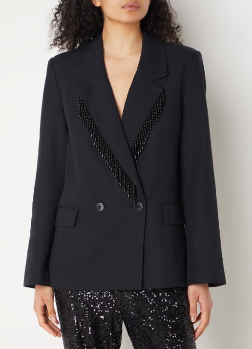 Farm Rio Double-breaster blazer  met kralendecoratie