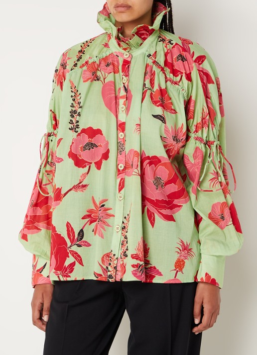 Farm Rio Fresh Garden blouse met bloemenprint