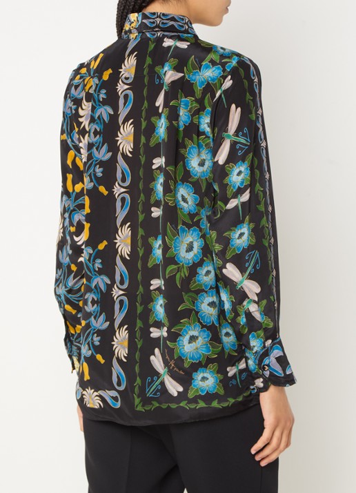 Farm Rio Garden blouse met print - achterkant 4 zwart