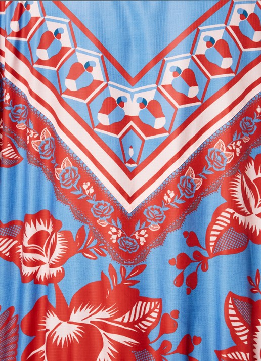Farm Rio Lace Garden jack met steekzakken - detail 4 blauw