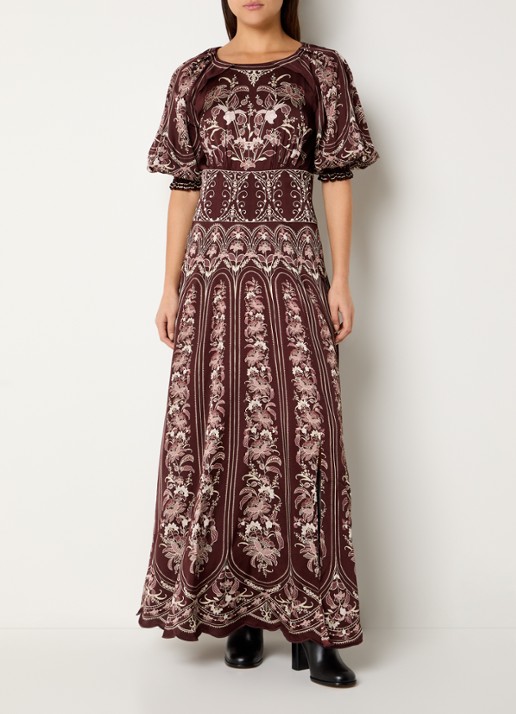 Farm Rio Liz maxi jurk met pofmouw en print