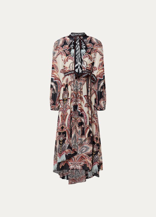 Farm Rio Maxi jurk met print - voorkant 3 beige