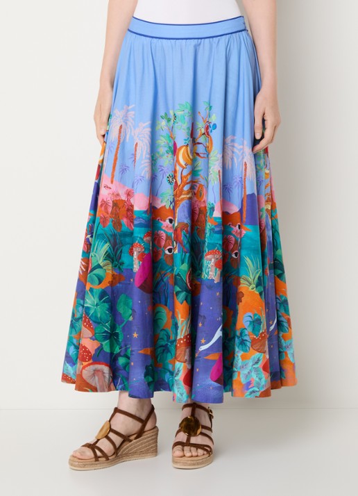 Farm Rio Maxi rok met print