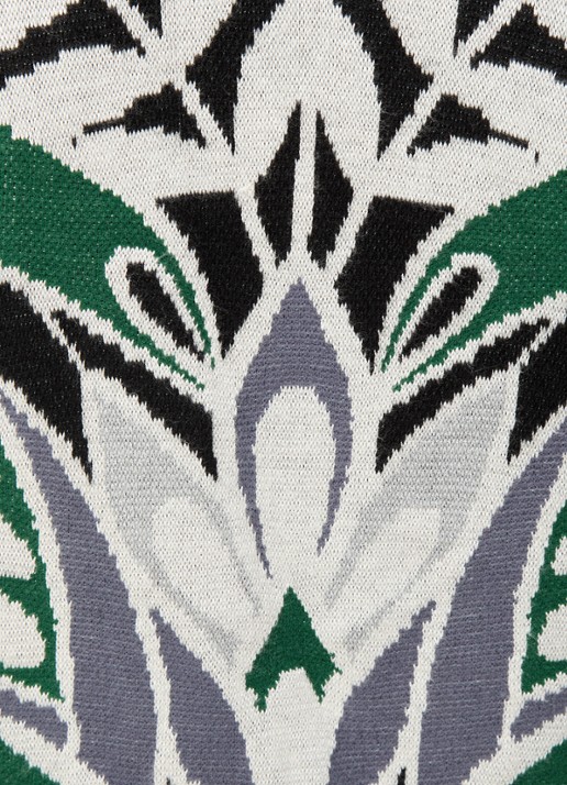 Farm Rio Nature fijngebreid vest met ingebreid patroon - detail 4 zwart