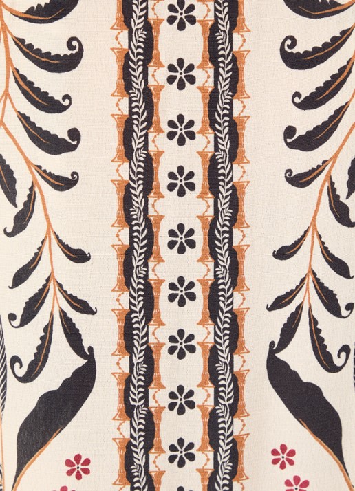 Farm Rio Nature midi blousejurk met bloemenprint - detail 4 beige