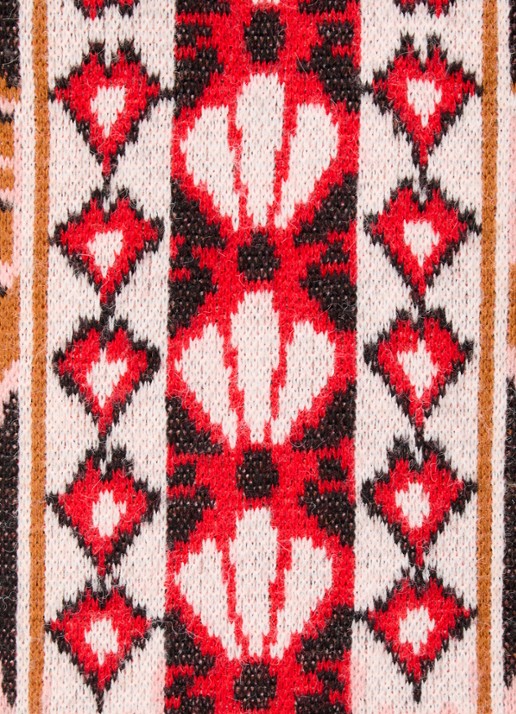 Farm Rio Pineapple grofgebreide mini trui-jurk in wolblend - detail 3 roze
