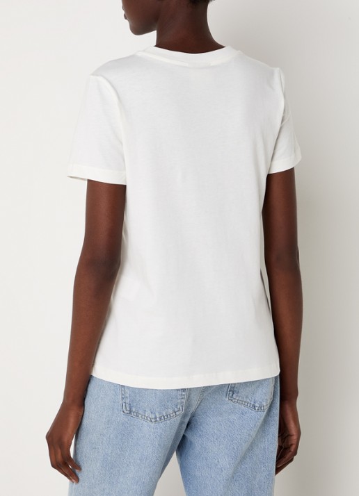 Farm Rio T-shirt van  katoen met print - achterkant gebroken wit