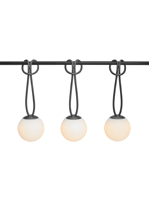 Fatboy Bolleke Mini ledverlichting set van 3 - voorkant 3 grijs