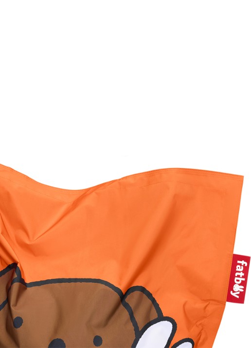 Fatboy Junior x Boris zitzak 130 cm - voorkant 2 oranje